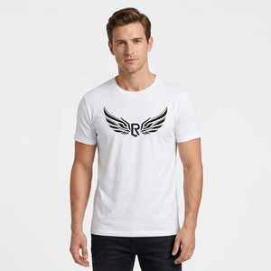 Camiseta Casual de Manga Corta para Hombre, Blanca, 100% Algodón, Cuello Redondo, Corte Regular, Tejido Jersey, Transpirable, 150g, Ecológica, de Secado Rápido - Product Image 5