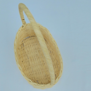 Cesta Ovalada de Ratán Blanco Ecológica Multiusos para Decoración del Hogar y Hostelería - Product Image 4