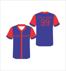 เสื้อเบสบอลคอวีพิมพ์ลายชื่อทีม ระบายเหงื่อได้ดี แขนสั้น ผู้ใหญ่ ใส่ได้ทั้งชายและหญิง ทรงปกติ - Product Image 1