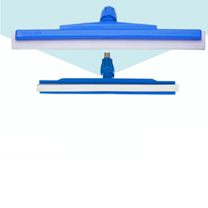 Bathroom Floor Cleaning Wiper Stainless Steel Handle Rubber Squeegee for Removing Water Dust Tiles Glass <b>Mirrors</b> Wet Surfaces - Product Image 2