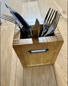 Premium Wooden Spoon Holder Heat Resistant <b>Kitchen</b> Accessory - Product Image 3