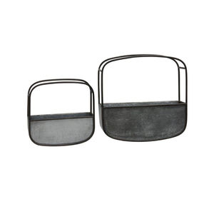 Jardinière murale en métal galvanisé style ferme, organisateur de rangement suspendu en fer rustique pour intérieur et extérieur, pour la maison et le balcon - Product Image 3