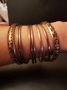 Pure Copper Magnetic Bangle Arthritis Pain Relief Adjustable Cuff Bangle for Women Health Energy <b>Healing</b> Fashion Jewelry - Product Image 5