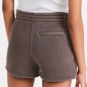 Shorts Cortos para Mujer, Lavado Ácido, Personalizables OEM, Cintura Alta, 100% Algodón, Ecológicos, Ropa de Verano, Varios Colores - Product Image 2