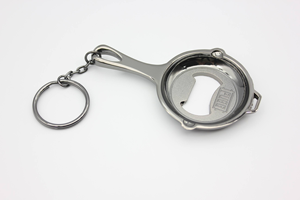 Llavero Abridor de Botellas de Metal Personalizado con Baño Electrolítico en Oro y Plata para Regalos Promocionales - Product Image 3