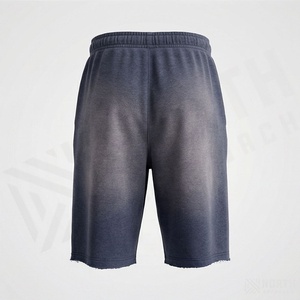 Pantalones Cortos de Verano de Alta Calidad, a la Moda, Largos, con Efecto Desgastado por el Sol, para Correr, Informales, Transpirables, con Cintura Elástica - Product Image 2