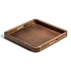 Bandeja de Almacenamiento Multifuncional de Madera de Paulownia Carbonizada de Tamaño Personalizado, Diseño Zen Asiático, Bandeja Grande de Madera - Product Image 2
