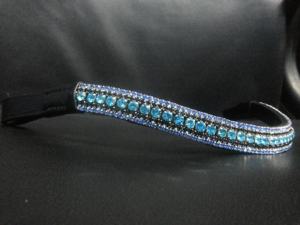 Exportateur indien Bracelet de luxe unique pour cuir verni de cheval avec perle et cristal - Product Image 5