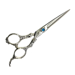 Professional Straight Hair Dressing Scissors Fancy Stainless Steel Precision Cutting Right-Handed Custom Handle Salon - Product Image 2