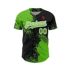 Solid Trader <b>Elite</b> Digital Printing Vibrant Colorway Full Button Classic Stripe Sports Uniforms Baseball Uniform - Product Image 2