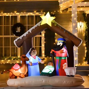 Escena de Natividad Navideña Inflable de 6 Pies con Luces LED para Decoración de Jardín Exterior - Product Image 2