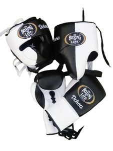 Hot Selling No Boxing No Life Boxing Sparring Set New Model Lace Up Training Fight Gear Leather Boxing Kit For Gym, Competition - Product Image 2
