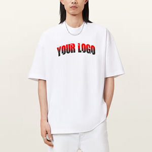 T-shirts Homme Streetwear Hip Hop OEM 2026 100% Coton Personnalisé Logo Imprimé Coupe Oversize Respirant Anti-rétrécissement - Product Image 1