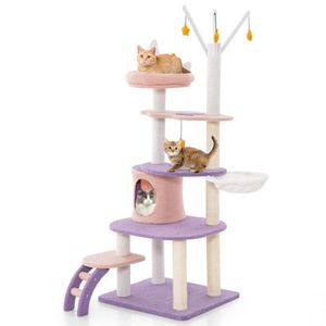 Multi-Level <b>Cat</b> <b>Tower</b> with Sisal Covered <b>Scratching</b> Posts Premium <b>Cat</b> Trees & Scratcher - Product Image 3
