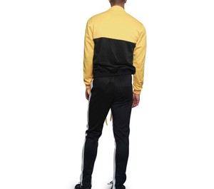 Ensemble de survêtement sportif respirant pour homme, veste à capuche à manches longues, pantalon de jogging flexible, vêtements de course et d'entraînement personnalisés, 100% coton - Product Image 2