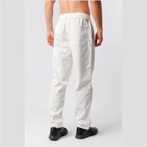 Pintex Jogger <b>Pants</b> - <b>White</b> Jogger <b>Pants</b> for <b>men</b> - Product Image 3