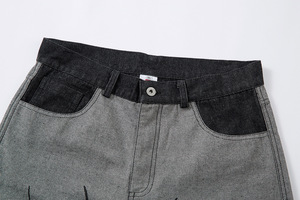 Pantalones Vaqueros Anchos de Moda con Estampado Serigrafiado, Pantalones Holgados de Alta Calidad para Hombre, Fabricantes Personalizados - Product Image 5
