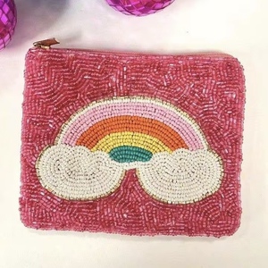 Handmade Women's <b>Mini</b> Purse with Unique Ethnic Embroidery and Bead Pattern Seed Bead Coin Wallet Fashion Style <b>Mini</b> Bags - Product Image 4