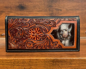 Carteras largas plegables de cuero de gran capacidad para hombres, carteras de negocios multitarjeta de piel de vaca de estilo Vintage, novedad - Product Image 2