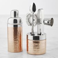 Ensemble élégant de station de bar pour servir des boissons, ensemble d'accessoires de bar haut de gamme, ensemble d'outils de bar pour recevoir, accessoires de bar pour la maison, bar lounge de luxe, accessoires de cocktail.