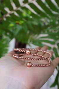 Belladec Handcrafted Twisted <b>Copper</b> Wrap Bracelet Adjustable Open Cuff Elegant Artisan Fashion Jewelry Vintage Pure <b>Copper</b> - Product Image 4