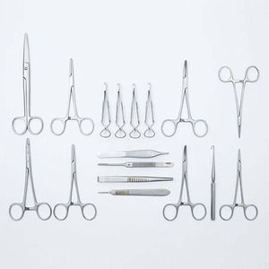 PISSCO Feline Spay Pack 18-Piece Veterinary Surgical <b>Instruments</b> Veterinary Surgical <b>Instruments</b> Feline Spay PCS Stainless Steel - Product Image 2