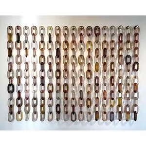 Handmade Look Eco-Friendly Resin Chain Links Model Customizable for Jewelry Crafting Love Style DIY Earrings Necklace Supplies - Product Image 3