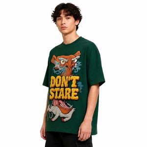 Custom <b>Mens</b> Psychedelic <b>Skull</b> Print T <b>Shirt</b> Shorts Set Two Piece Summer Streetwear Hip Hop Outfit Breathable Cotton Tops - Product Image 1