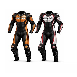 Traje de Motocicleta de Cuero Personalizado de Última Moda y Alta Calidad OEM, Traje de Carreras para Motociclistas - Product Image 6