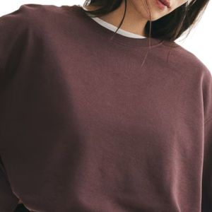 Sudadera Oversize para Mujer, Ajuste Holgado, Cuello Redondo, Manga Larga, Forro Polar Suave, Ropa Urbana Personalizada al por Mayor - Product Image 3