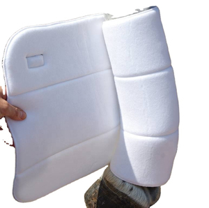 White Denim Horse Leg Wrap 50x50x40cm Protective Padding with Custom Packaging for <b>Equestrian</b> Use - Product Image 3