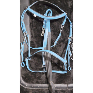 POUR VENDRE PVC SANGLE Brides décoratif HORSE bride COULEUR GRIS ET BLEU AVEC ROUILLE RACCORDS EN DOLLAR 8 - Product Image 3