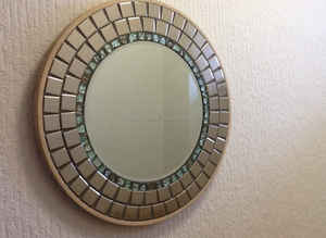 กระจกโมเสกทรงกระจกขนาดเล็กพร้อมสไตล์การออกแบบดอกไม้ตกแต่งบ้านห้องนั่งเล่นสไตล์โบราณใหม่ล่าสุดมาตรฐาน - Product Image 3