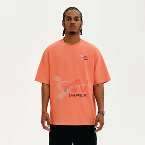 Camisetas de Primera Calidad con Logotipo Personalizado, Camisetas de Algodón Grueso de 280 g/m², Camisetas de Algodón 100% para Hombre, Camisetas Extra Grandes Lisas - Product Image 4