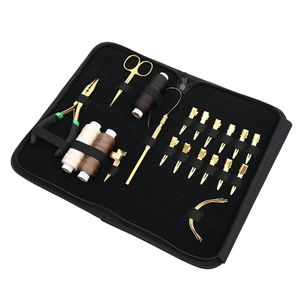 Kit d'outils pour extensions capillaires avec pince à micro-perles, crochet à boucle, aiguilles courbées, pinces de sectionnement, fil pour perruque et mini-ciseaux - Product Image 1