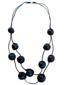 Cuentas negras de cuentas de cristal multicolor, joyería de mujer de alto pulido, collar de nuevo diseño, collar de joyería de moda - Product Image 2