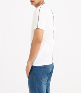 Custom Print Logo Mock <b>Neck</b> <b>High</b> Quality 100% Cotton Heavy Weight Luxury <b>Tshirt</b> Unisex t shirt - Product Image 4