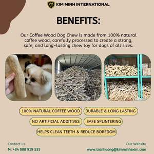 Juguete Masticable para Perros de Madera de Café Natural – Barra Masticable Resistente para la Limpieza de Dientes - Product Image 2