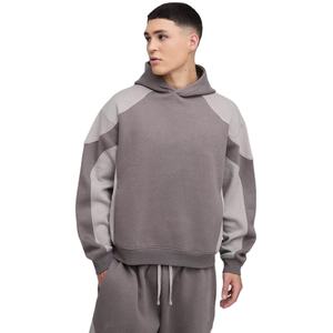 Ensembles de survêtements d'hiver pour hommes en gros OEM, tendance, à motif uni, avec capuche, 100 % coton, respirants, réversibles, écologiques - Product Image 3