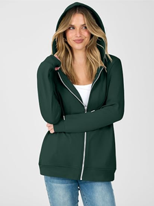 Sweat à capuche 100 % coton, coupe oversize, épais, court et carré, avec fermeture éclair – Fabricant de sweats à capuche zippés personnalisés de haute qualité - Product Image 1