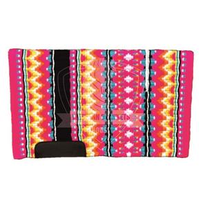 Almohadilla de sillín de lana de Nueva Zelanda Premium con parche de cuero aceitoso Arnés DD Estilo occidental Fieltro Algodón 100% Lana 100% Algodón - Product Image 6