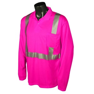Top Selling Polyester Long Sleeve Hi Vis Safety Shirts High Visibility Reflective Quick Dry Breathable Shirts - Product Image 3