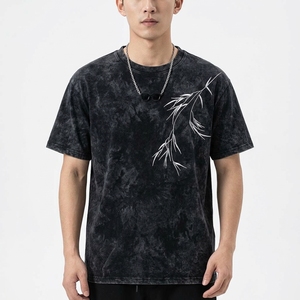 Men's Vintage Polyester T-Shirt Short Sleeve O-Neck Casual Striped Pattern Regular Fit Breathable Jersey <b>Knitted</b> Embroidered - Product Image 1