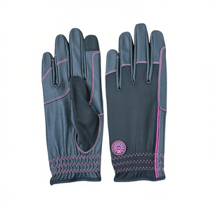 Custom Horse Riding <b>Gloves</b> Equestrian Ventilation Mesh Summer Showjumping <b>Gloves</b> Synthetic Leather Palm <b>Touchscreen</b> Index finger - Product Image 2