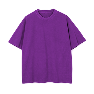 Trendy Oversized Breathable Drop <b>Collar</b> Unisex <b>T</b>-<b>Shirt</b> New Viral Design Custom Logo Tag Label Services Factory Supply Bulk - Product Image 5