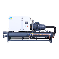 Nouvelle unité de réfrigération HTI-120W de 120 CV refroidie par eau pour compresseur à vis, chambre froide pour les industries et l'agriculture