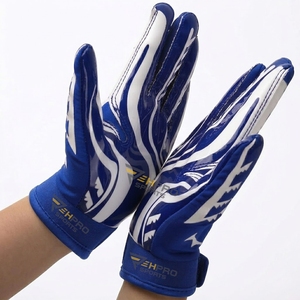 Gants de football américain personnalisés super adhérents et imperméables à doigts complets – Créez votre propre design – Les meilleurs gants de receveur de football - Product Image 5