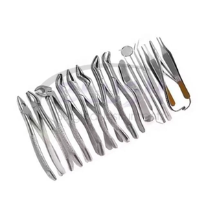 Dental Surgical Instrument Set 35-Piece Stainless Steel Extracting Forceps Elevators Scissors CE Certified Manual Tools <b>Blush</b> - Product Image 3