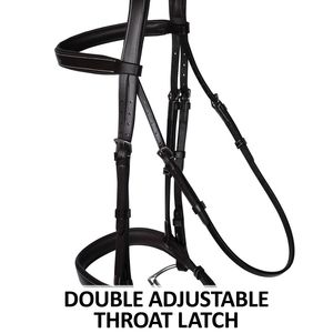 High Quality Leather Horse Dressage Bridle Seasonal Genuine Leather Horse Bridle Best Quality Soft Padded Dressage Bridle - Product Image 5