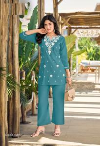 Nueva Colección de Conjuntos Elegantes de Seda Viscosa Vetican de Diseñador: Bordado Intenso y Bolsillos Decorativos en el Pantalón - Product Image 5